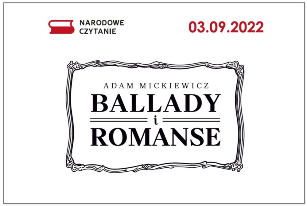 ZAPRASZAMY NA NARODOWE CZYTANIE 2022