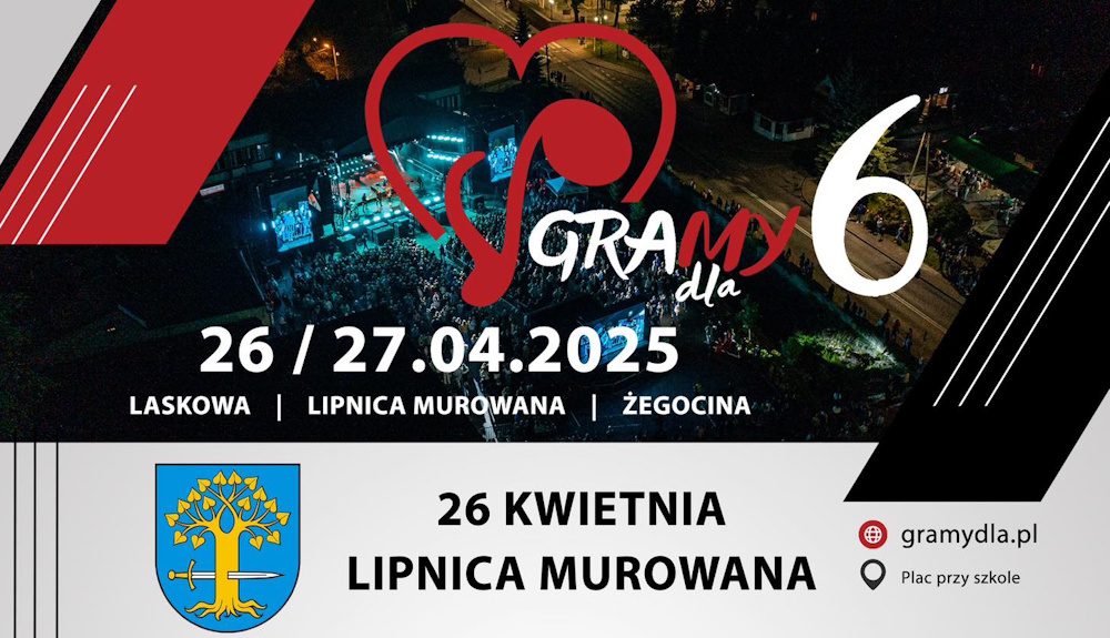 NAJWIĘKSZA AKCJA CHARYTATYWNA! GRAMY DLA 6 – 27 KWIETNIA