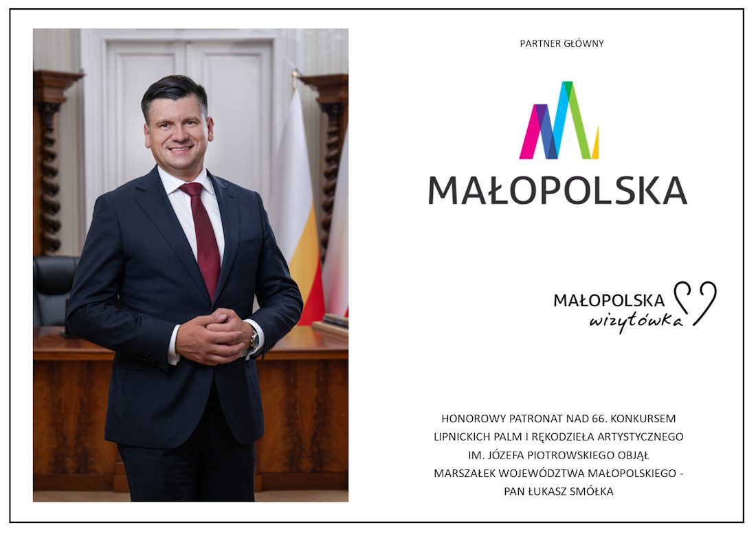 LIST MARSZAŁKA WOJEWÓDZTWA MAŁOPOLSKIEGO NA OKOLICZNOŚĆ KONKURSU LIPNICKICH PALM