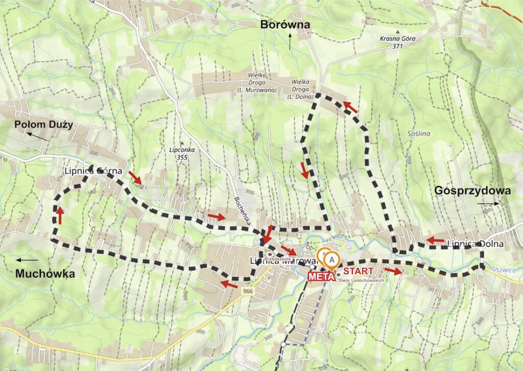 MAPA RAJD GDK Lipnica Murowana